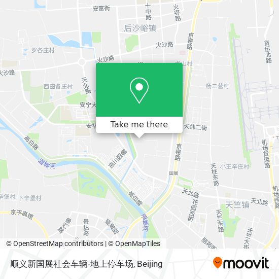 顺义新国展社会车辆-地上停车场 map