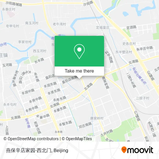 燕保辛店家园-西北门 map
