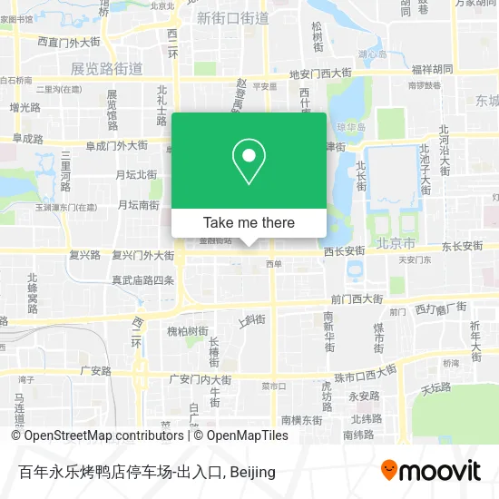 百年永乐烤鸭店停车场-出入口 map