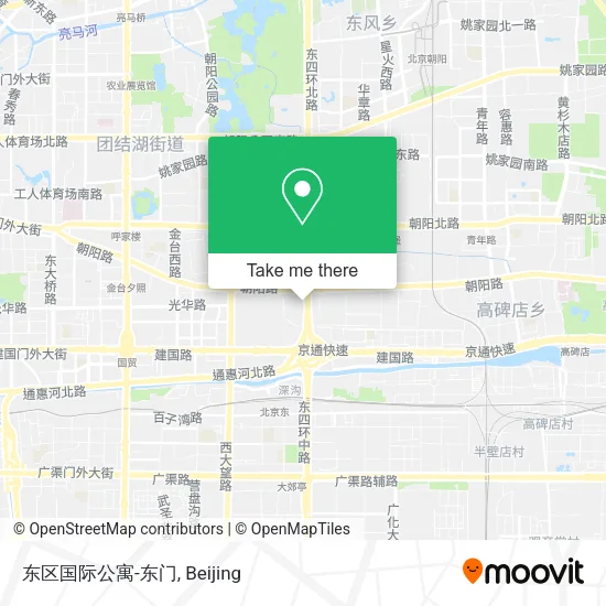 东区国际公寓-东门 map