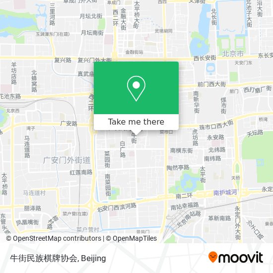 牛街民族棋牌协会 map
