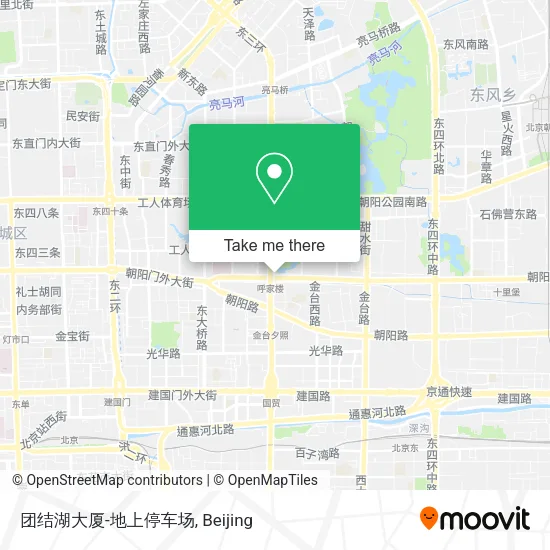团结湖大厦-地上停车场 map