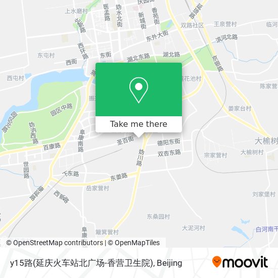 y15路(延庆火车站北广场-香营卫生院) map
