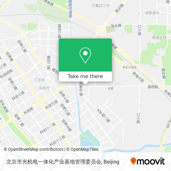 北京市光机电一体化产业基地管理委员会 map