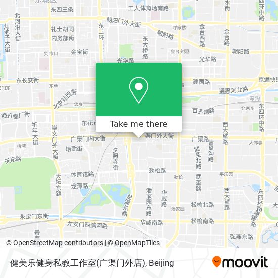 健美乐健身私教工作室(广渠门外店) map