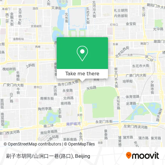 刷子市胡同/山涧口一巷(路口) map