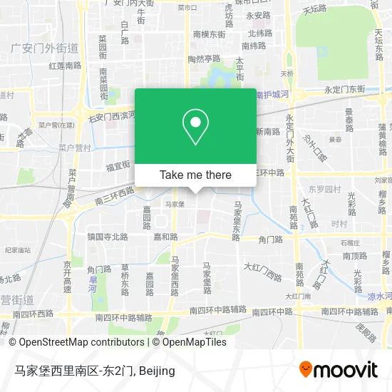 马家堡西里南区-东2门 map