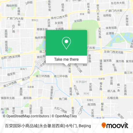 百荣国际小商品城(永合馨居西南)-6号门 map