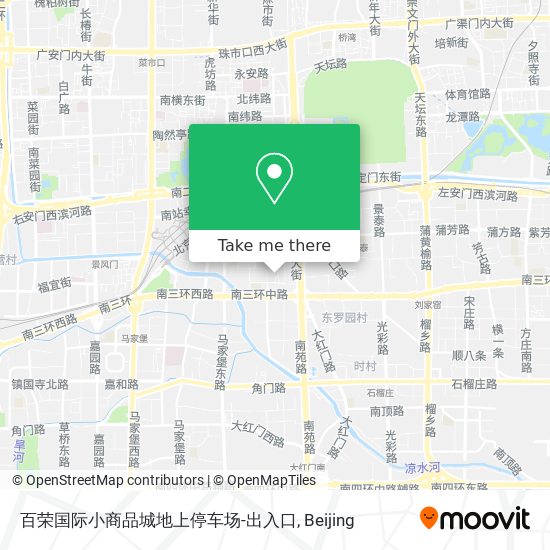百荣国际小商品城地上停车场-出入口 map