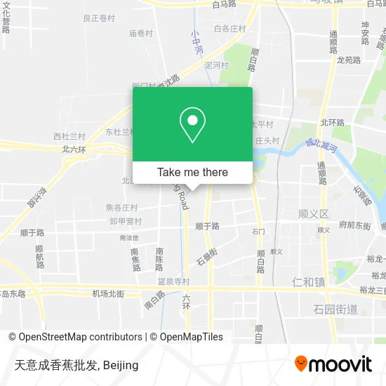 天意成香蕉批发 map