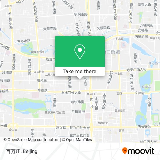 百万庄 map