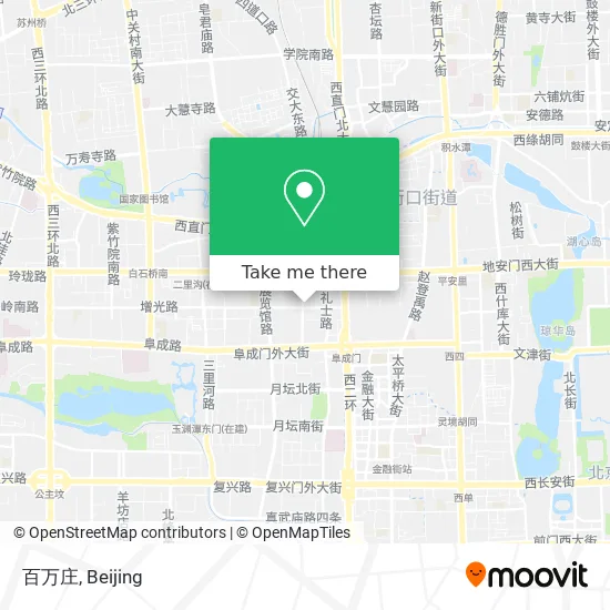 百万庄 map
