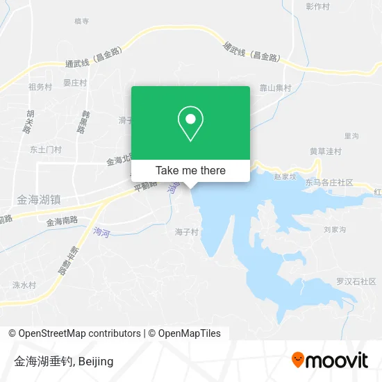金海湖垂钓 map