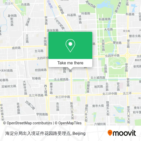 海淀分局出入境证件花园路受理点 map