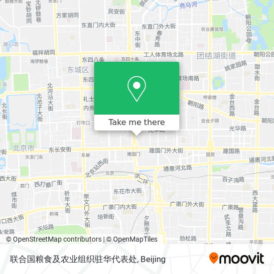 联合国粮食及农业组织驻华代表处 map
