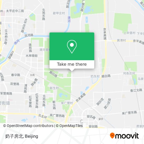 奶子房北 map