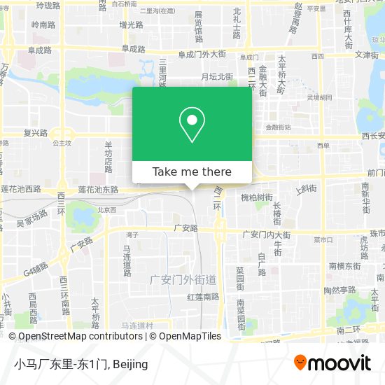 小马厂东里-东1门 map