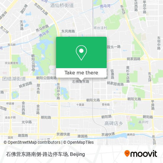 石佛营东路南侧-路边停车场 map