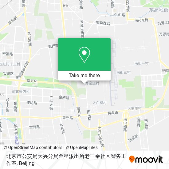 北京市公安局大兴分局金星派出所老三余社区警务工作室 map