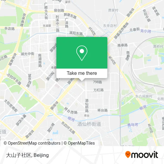大山子社区 map
