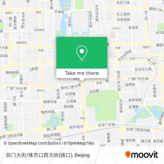 前门大街/珠市口西大街(路口) map