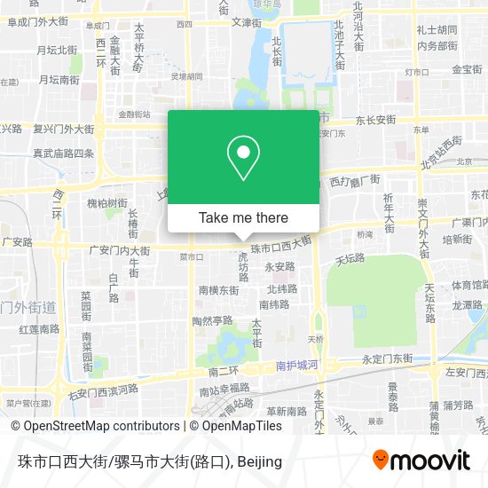 珠市口西大街/骡马市大街(路口) map