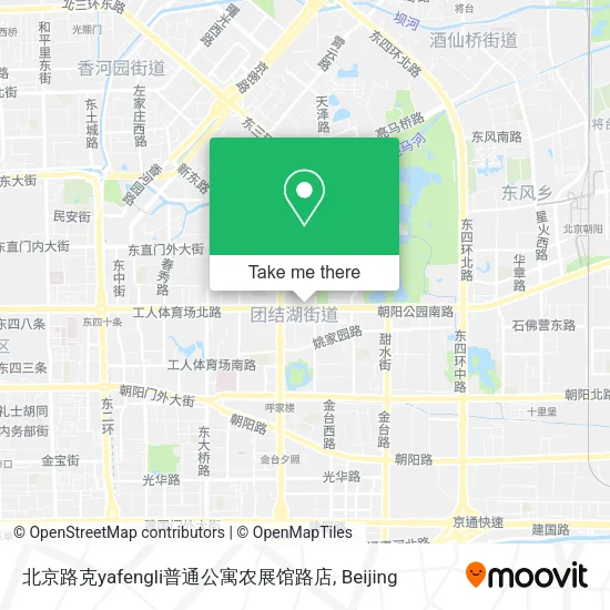 北京路克yafengli普通公寓农展馆路店 map