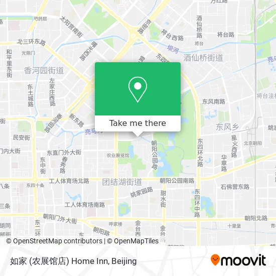如家 (农展馆店) Home Inn map