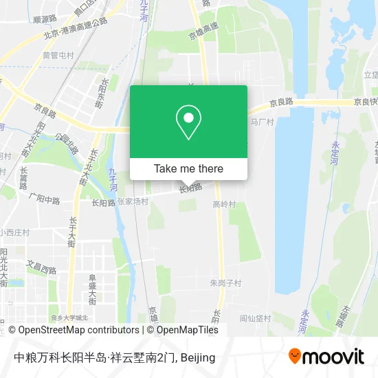 中粮万科长阳半岛·祥云墅南2门 map