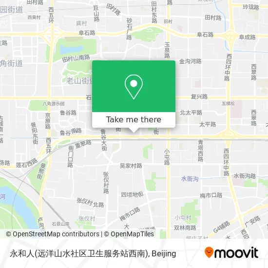 永和人(远洋山水社区卫生服务站西南) map