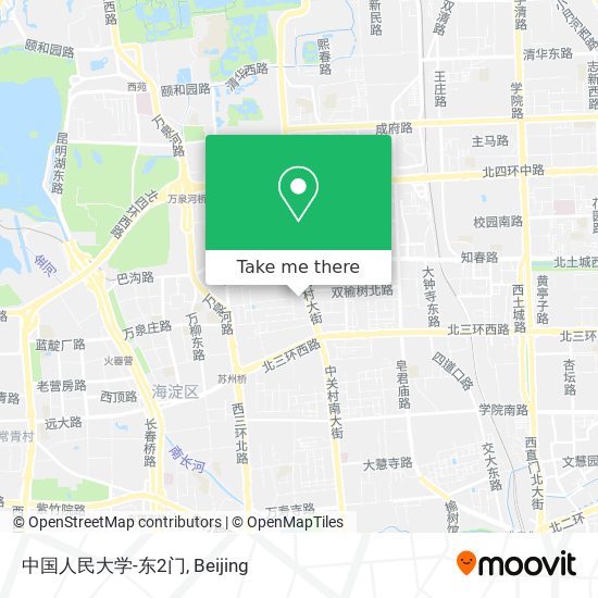 中国人民大学-东2门 map