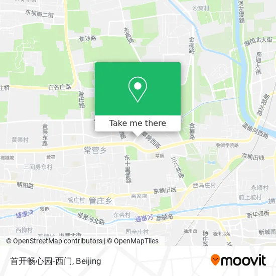首开畅心园-西门 map