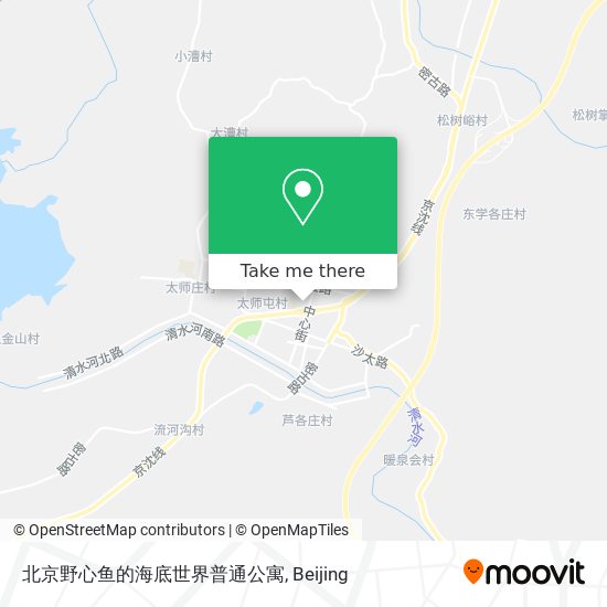 北京野心鱼的海底世界普通公寓 map