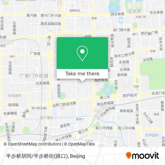 半步桥胡同/半步桥街(路口) map