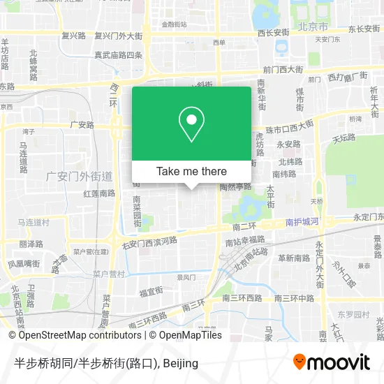 半步桥胡同/半步桥街(路口) map