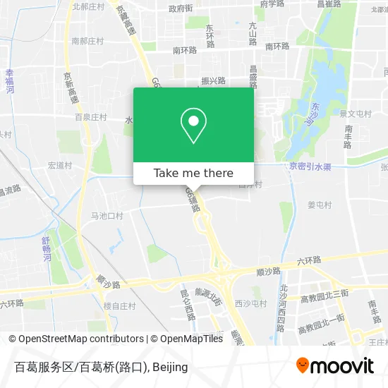 百葛服务区/百葛桥(路口) map
