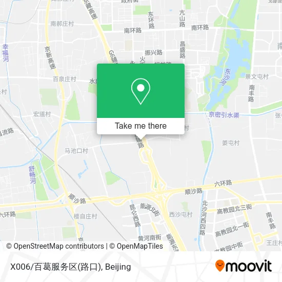 X006/百葛服务区(路口) map