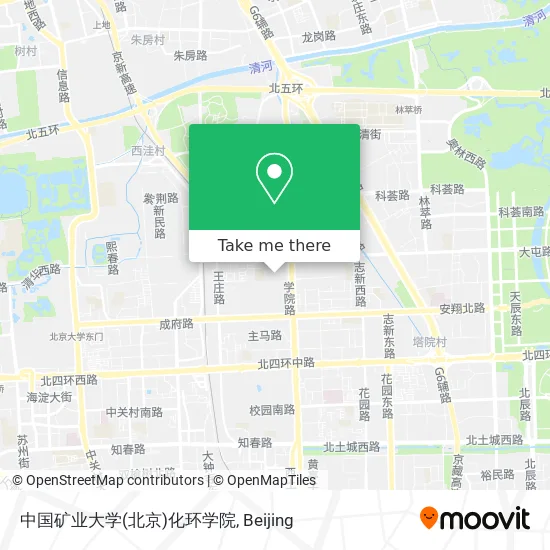 中国矿业大学(北京)化环学院 map