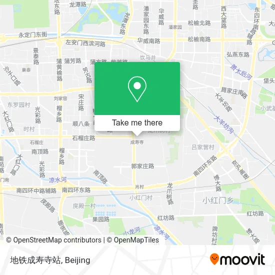 地铁成寿寺站 map