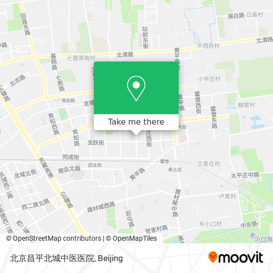 北京昌平北城中医医院 map