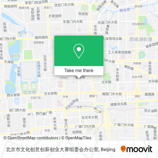 北京市文化创意创新创业大赛组委会办公室 map