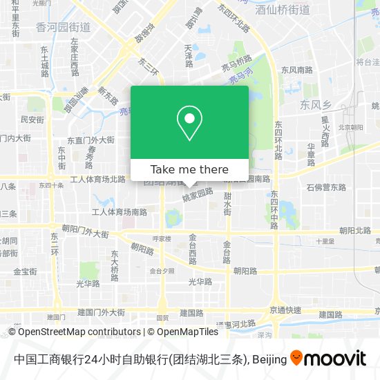 中国工商银行24小时自助银行(团结湖北三条) map