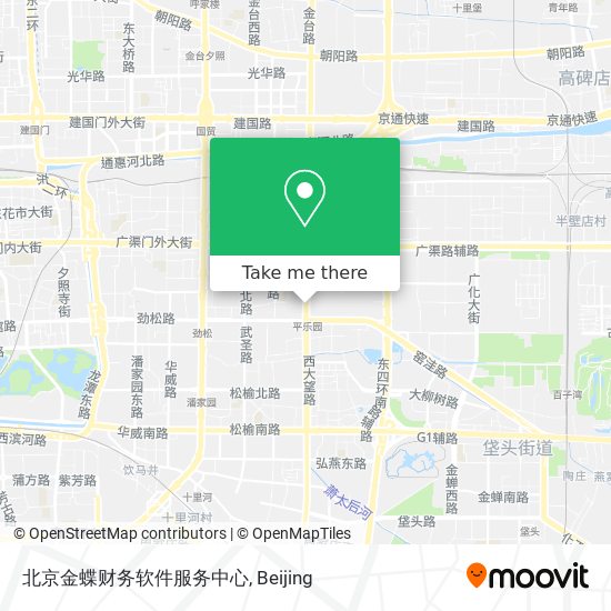 北京金蝶财务软件服务中心 map