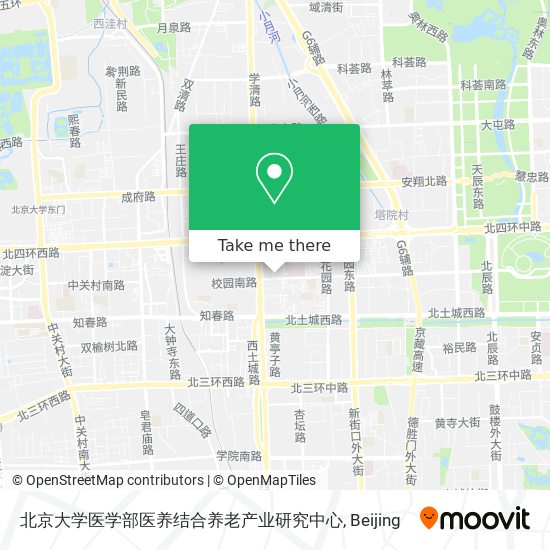 北京大学医学部医养结合养老产业研究中心 map