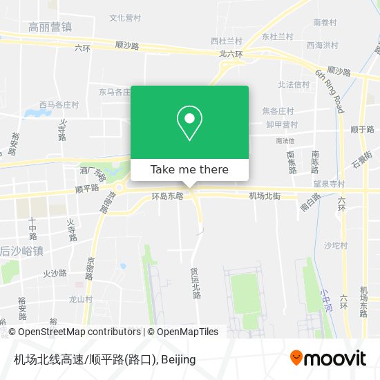 机场北线高速/顺平路(路口) map
