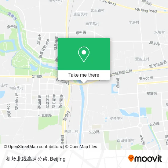 机场北线高速公路 map