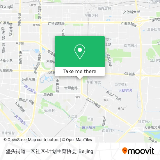 垡头街道一区社区-计划生育协会 map