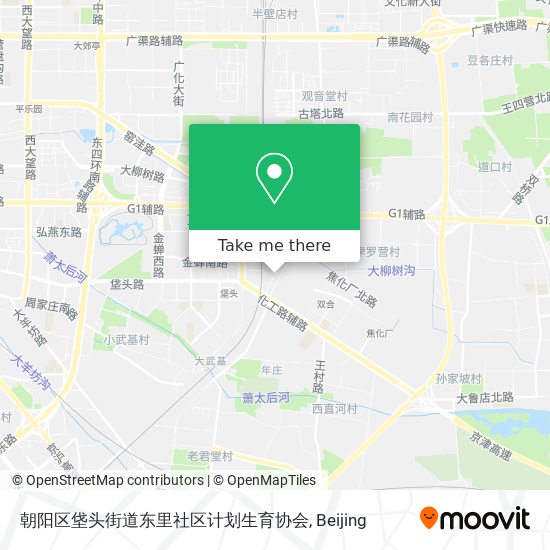 朝阳区垡头街道东里社区计划生育协会 map
