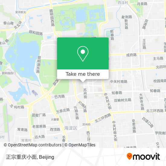 正宗重庆小面 map