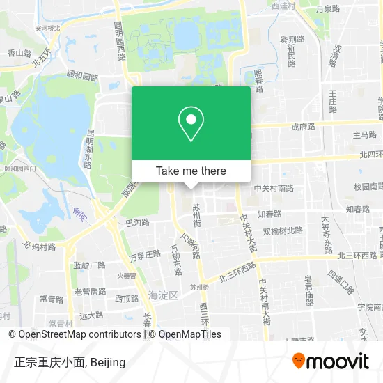 正宗重庆小面 map